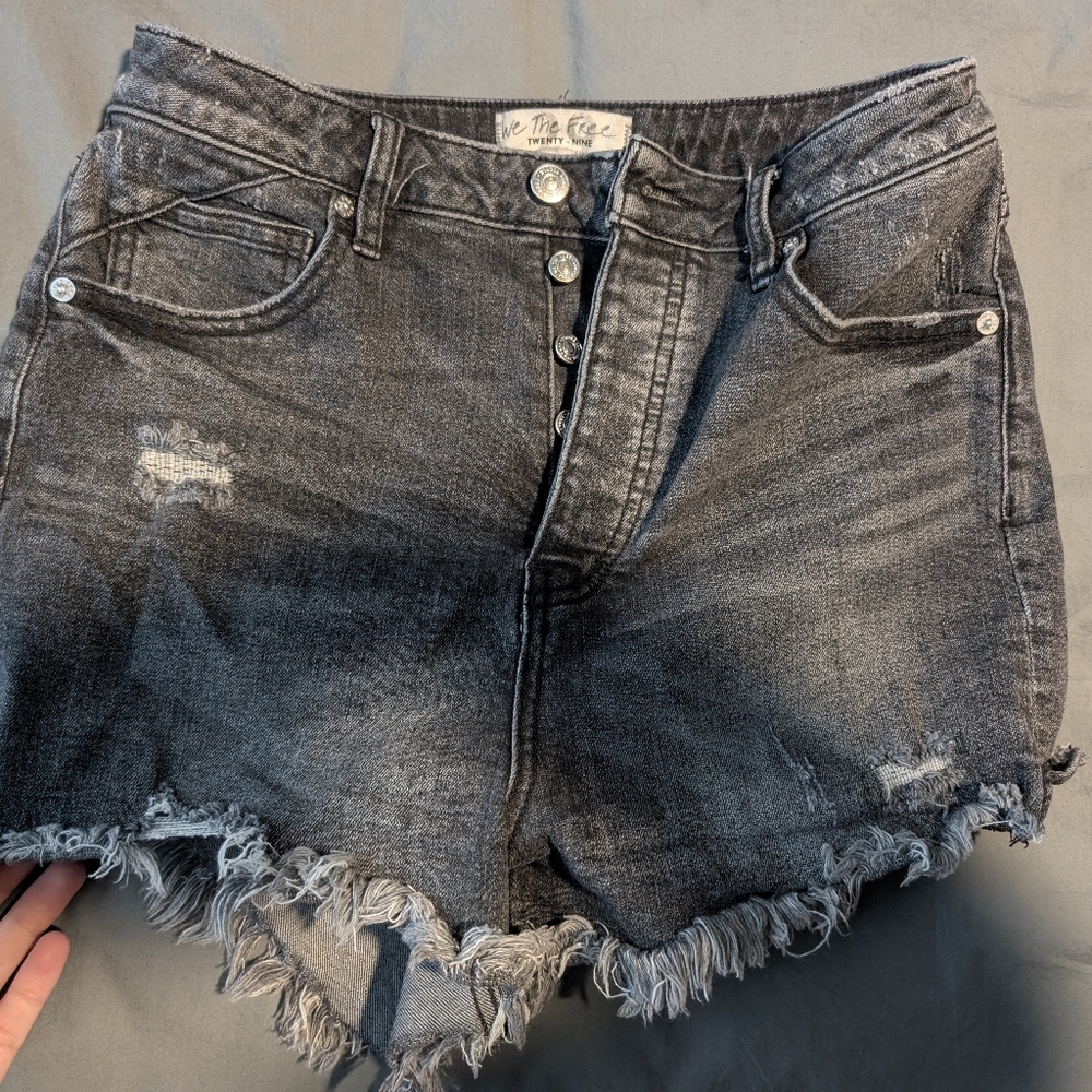 Free People We The Free CRVY Denim Shorts 29